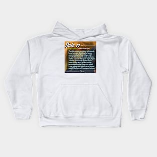 40 RULES OF LOVE - 17 Kids Hoodie